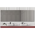 thumbnail image 1 of Modern Rustic  Frameless Chrome Square Wall Mirror 26.5x14.5 - Chrome, 1 of 5
