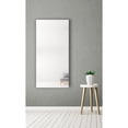 thumbnail image 1 of Modern Rustic  Frameless Chrome Square Wall Mirror 30.5x64 - Chrome, 1 of 5