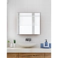 thumbnail image 1 of Modern Rustic  Frameless Chrome Square Wall Mirror 50x27 - Chrome, 1 of 5
