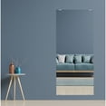 thumbnail image 1 of Modern Rustic  Frameless Chrome Square Wall Mirror 54x15 - Chrome, 1 of 5