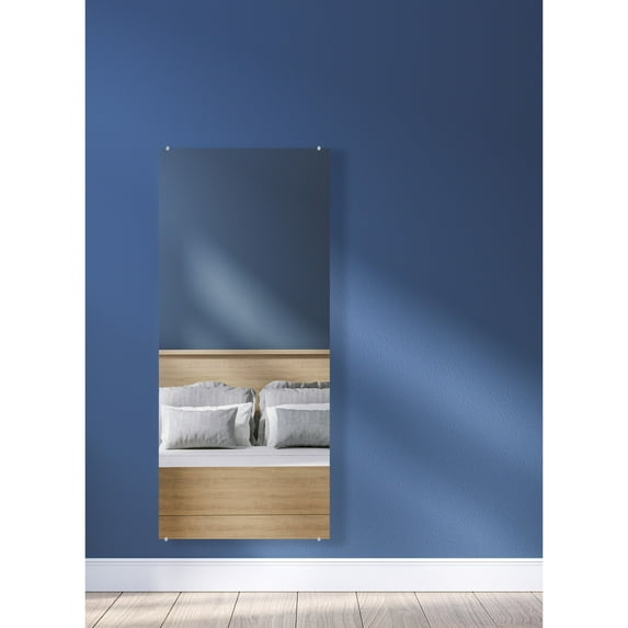 Modern Rustic Frameless Clear Wall Mirror 25x54