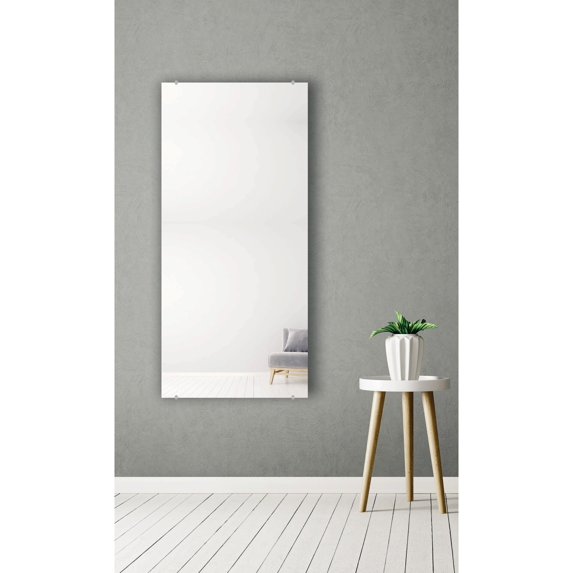 Modern Rustic Frameless Clear Wall Mirror 30.5x66