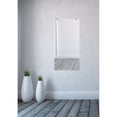 thumbnail image 1 of Modern Rustic  Frameless Mirror Chrome Oval Clips 26x52 - Chrome, 1 of 5