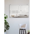 thumbnail image 1 of Modern Rustic  Frameless Mirror Chrome Oval Clips 54.5x34.5 - Chrome, 1 of 5