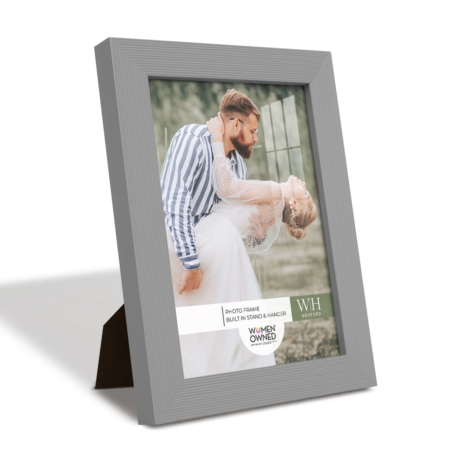 Modern Rustic Gray Solid Wood Picture Frame, 5 x 7
