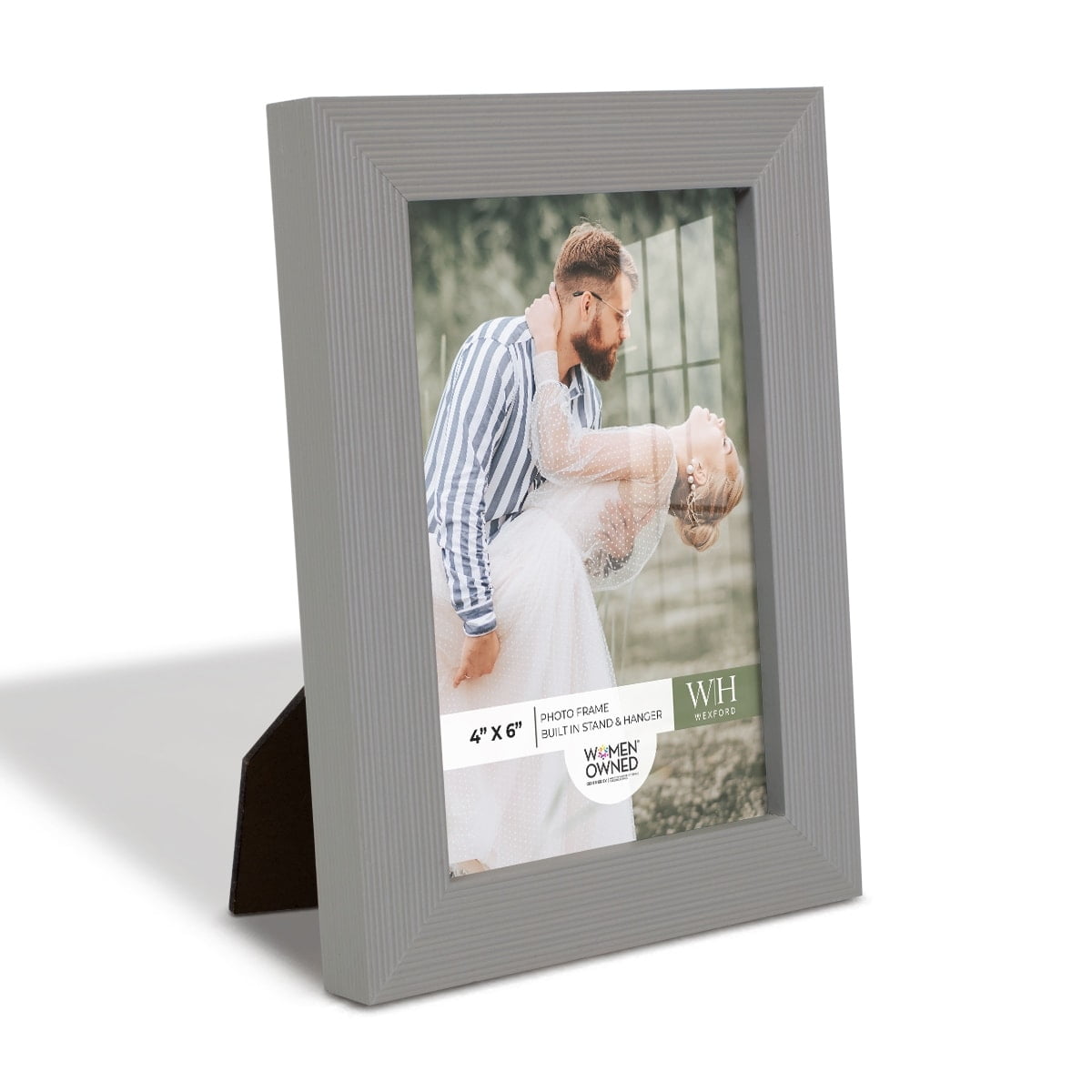 Modern Rustic Gray Solid Wood Picture Frame with UV Glass