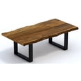 thumbnail image 1 of Modern Rustic Live Edge Acacia Wood Coffee Table, 1 of 2