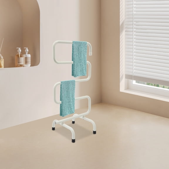 Modern S-Shape Towel Bar Creative Bathroom Towel Rack Shelf Organizer