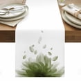 thumbnail image 1 of Modern Sage Green Table Runner - 36 Inch Long, Kitchen Dining Table Runner Dresser Scarves, Gradient Floral Abstract Bohemian White Farmhouse Decor for Coffee Tables Wedding Party Banquet, 1 of 8