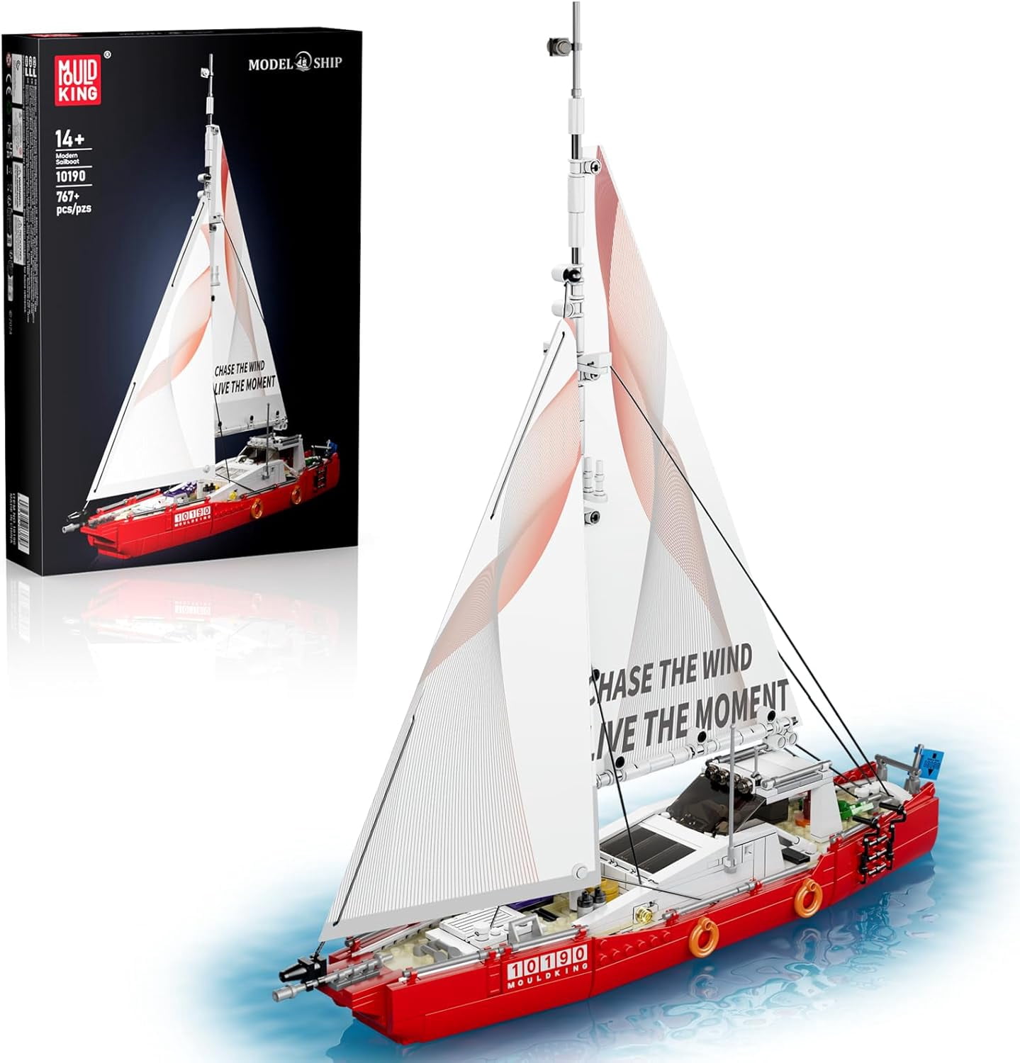 Modern Sailboat Building Kits, Ocean Explorer Boat Model for building block lovers,767pcs