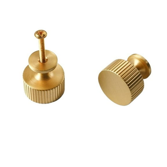 Modern Satin Brass Drawers Dresser Knobs Gold Cabinet Kitchen Pulls Decorative Furniture Cupboard Knobs-1Pack