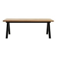 thumbnail image 1 of Modern Scandinavian Wavy Edge Dining Table with Wlid Oak, 1 of 5
