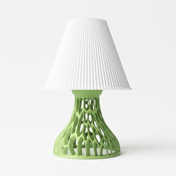 Modern Sculptural Table Lamp Base with Open-Form Decorative Design