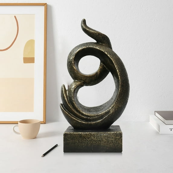 Modern Sculpture Decor Abstract Art Decoration Resin Ornament Living Room Decor