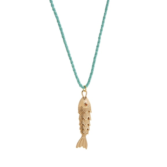 Modern Sea Inspired Adjustable Fish Necklace Accent Neckchain Women Fashion Jewelry Piece