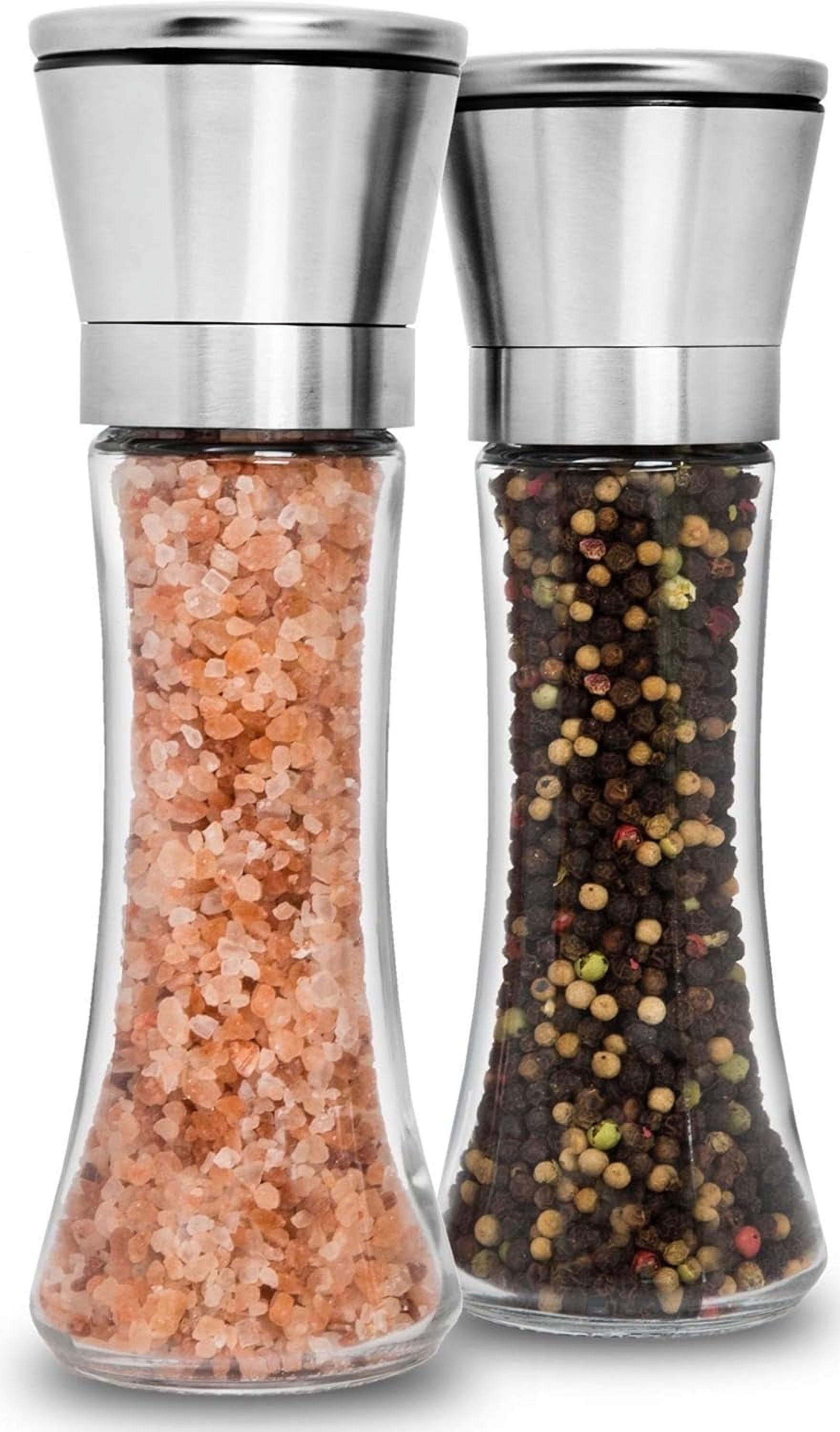 Professional Himalayan Salt Grinder, Stainless Steel Sea Salt Grinder ...