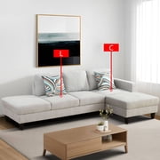 Modern Sectional Sofa Couch, L Shape Sofa Set with Right Chaise Modular Cloud Couch for Living Room, Grey White