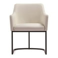 thumbnail image 1 of Manhattan Comfort Serena Dining Armchair with Steel Frame in Cream, 1 of 10
