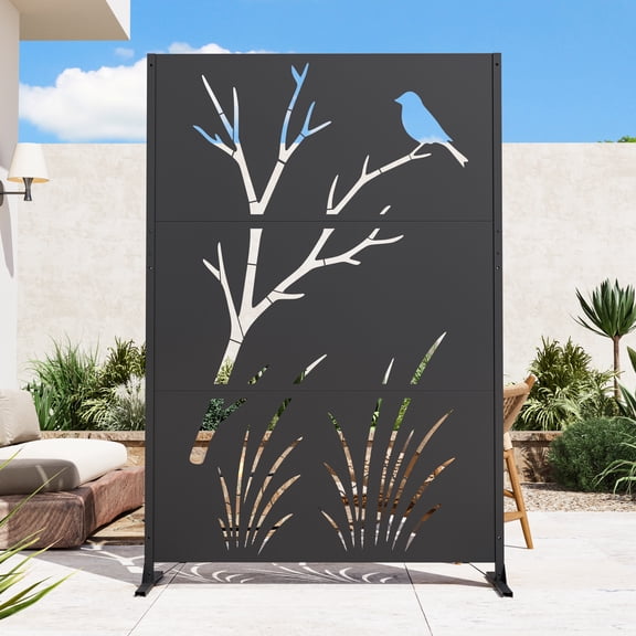Modern Shade 4x6 FT Metal Privacy Screen - Perch & Meadow