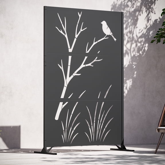 Modern Shade 4x6 FT Metal Privacy Screen - Perch & Meadow