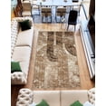 thumbnail image 1 of Modern Shaggy Rug Abstract Geometric Rug Indoor for Living Room Bedroom Design 1523 (5x8 (5'2"x7'5"),Beige), 1 of 6