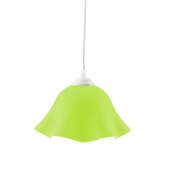 Modern Shaped Ceiling Lamp, Hanging Light Without Pear For Room Green