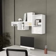 thumbnail image 1 of Modern Shelf Unit, 5 Shelves, White - Space Home Decor 5-shelf Contemporary Enhancement, 1 of 4