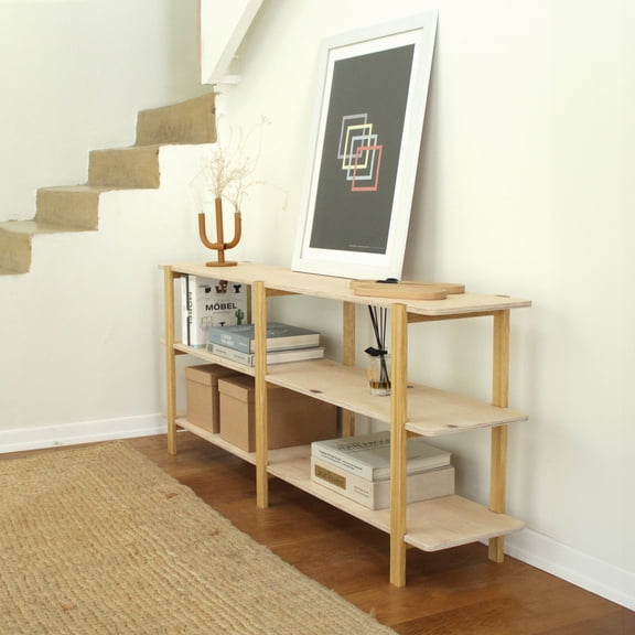 Modern Shelving Unit Bookshelf, Bookcase for Books, Records, and Display Perfect for Home or Office