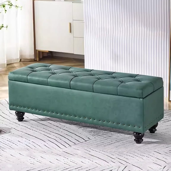 Modern Shoe Bench with Storage,Storage Ottoman Bedroom Bench,Foot Stool End of Bed Bench,Rectangular Footrest for Sofa Living Room Wide Seat