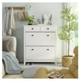 Modern Shoe Storage with 2 Drawers & 2 PullOut Drawers, 35" L