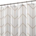 thumbnail image 1 of Modern Shower Curtain with Herringbone Pattern - Geometric Fabric Shower Curtain - Striped Design Minimalist Shower Curtain - Herringbone Shower Curtains for Bathroom - 72" x 84" - Beige, 1 of 6