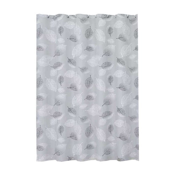 Modern Shower Curtain for Bathroom | Water Repellent Polyester Fabric with Weighted Hem