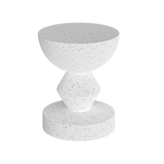Modern Side Table Coffee Table Drum Shape End Table Concrete Garden Stool