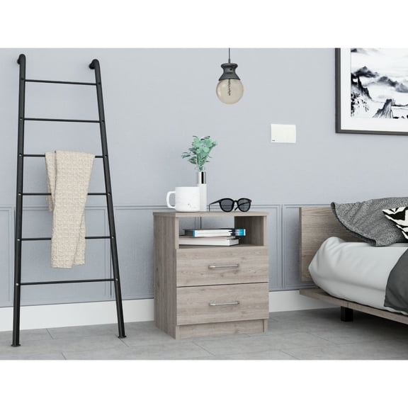 Modern Side Table with Shelf / Keep Books and Essentials Organized
