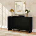 thumbnail image 1 of Modern Sideboard, 3 Door  (1499 x 406 x 864mm / 59 x 16 x 34in), Black, 1 of 11