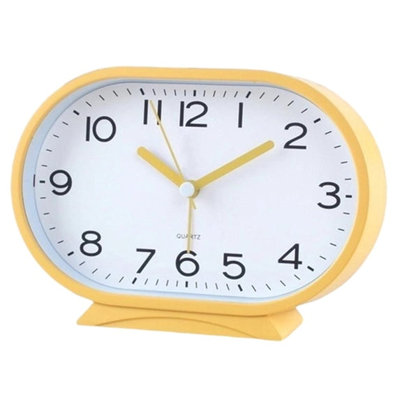 Modern Silent Sweep Second Alarm Clock for Students Large Display Desk Clock