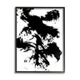 thumbnail image 1 of Modern Silhouette Brushed Shape Abstract Graphic Art Black Framed Art Print Wall Art, 1 of 7