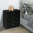 thumbnail image 1 of [] Modern Simple 4-Drawer Dresser Black, 1 of 15