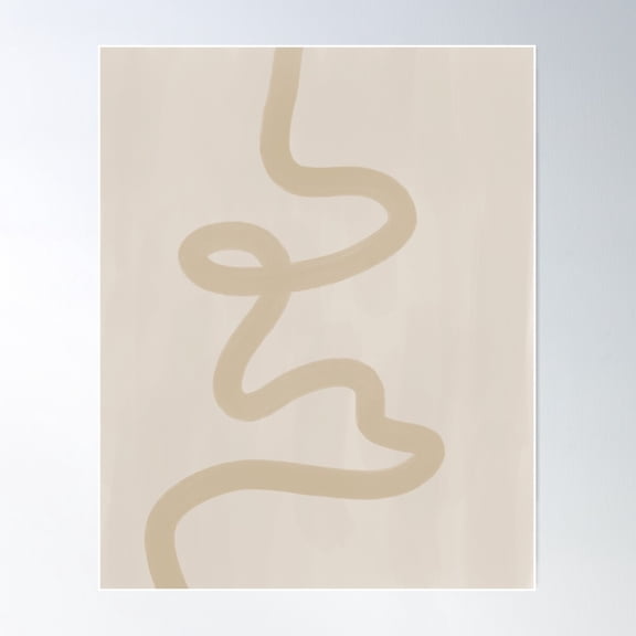 Modern Simple Abstract Line Art Poster Wall Art, Modern Wall Decor For Living Room Bedroom, 8x12 UNFRAMED