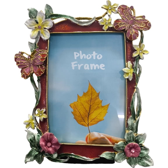 Modern Simple Butterfly Metal Photo Frame European Style Colored Metal Photo Frame Floral Butterfly Bird Alloy Picture Frame