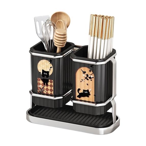 Modern Simple Chopstick Storage Cutter Block Multipurpose Compact Design Waterproof ABS Construction For Countertops
