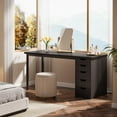 thumbnail image 1 of Modern Simple Computer Desk, 47 Inches PC Desk with 5 Reversible Drawers, 1 of 6