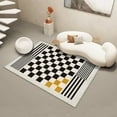 thumbnail image 1 of Modern Simple Living Room Carpet Bedrooms r checkerboard Rug Lounge Sofa Side Soft Carpets Non Slip, 1 of 5