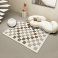 thumbnail image 1 of Modern Simple Living Room Carpet Bedrooms r checkerboard Rug Lounge Sofa Side Soft Carpets Non Slip, 1 of 5