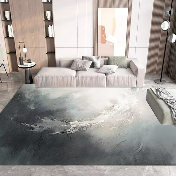 Modern Simple Living Room Floor Carpet Bedroom Soft Solid Tatami Washable Rug Coffee TableCustomizab