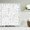 thumbnail image 1 of Modern Simple Mosaic Shower Curtain Waterproof Bath Curtains with 12 for Bathroom Home Decoration Polyester Fabric Screen, 1 of 5
