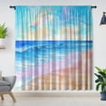 thumbnail image 1 of Modern Simple Style Curtains, Seaside Curtains, Blackout Curtains, Suitable for Room Bedroom Decoration(Rod pocket), 1 of 5