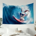 thumbnail image 1 of Modern Simple Style Tapestry, Funny Rabbit Surfing Wall Hanging Tapestry, Bedroom Living Room Dormitory Decoration, Home Decoration, 1 of 4