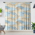 thumbnail image 1 of Modern Simple Style Window Curtains, Line Mountain Print Window Curtains, Blackout Curtains, Room Bedroom Decoration (Grommets), 1 of 5