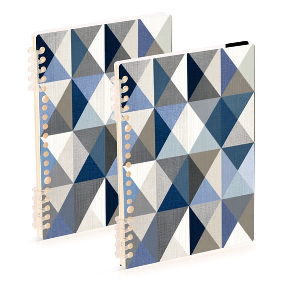 Modern Simple Triangles Notebook Detachable Coil Notebook Diary Plan Book A5 Size 60 Pages 1 Pack